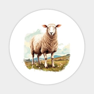 White Sheep Magnet